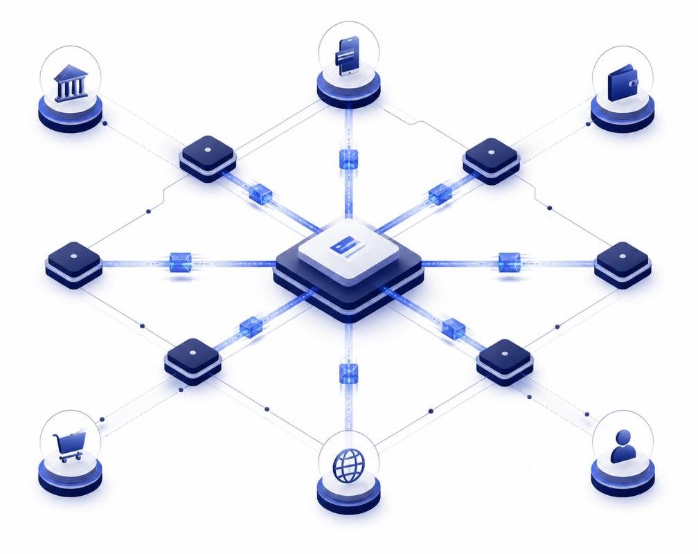 Diagram of payment transactions routed across a multi-provider network